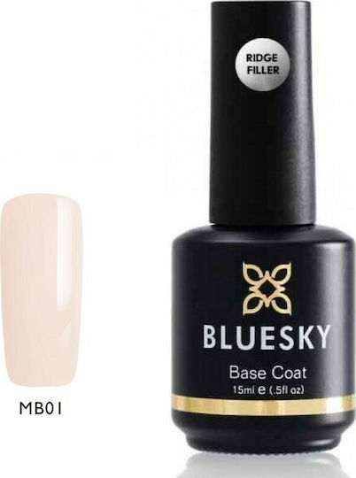Bluesky Ridge Filler Milky Base Coat για Ημιμόνιμα Βερνίκια 15ml
