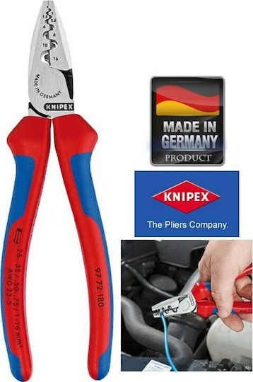 Knipex Crimping Tool Insulated (Length 180mm)