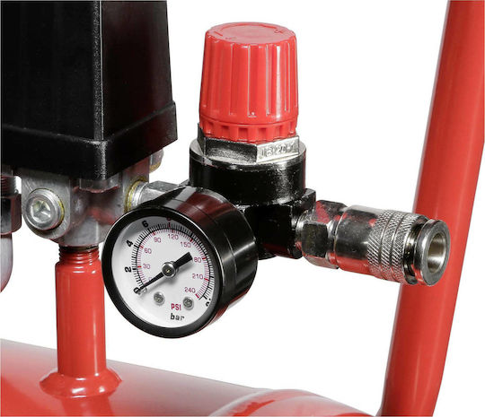 Einhell TC-AC 190/24/8 Еднофазен Въздушен компресор 97дБ с Мощност 2к.с и Резервоар 24лт 4007325