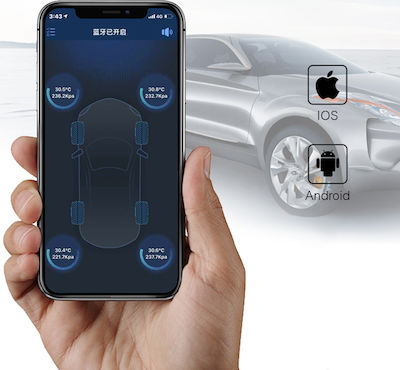 Carsun Sistem digital de control al presiunii anvelopelor Fără fir TPMS