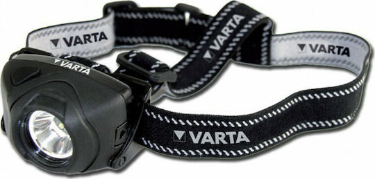 Varta Headlamp LED IPX4 with Maximum Brightness 100lm Indestructible