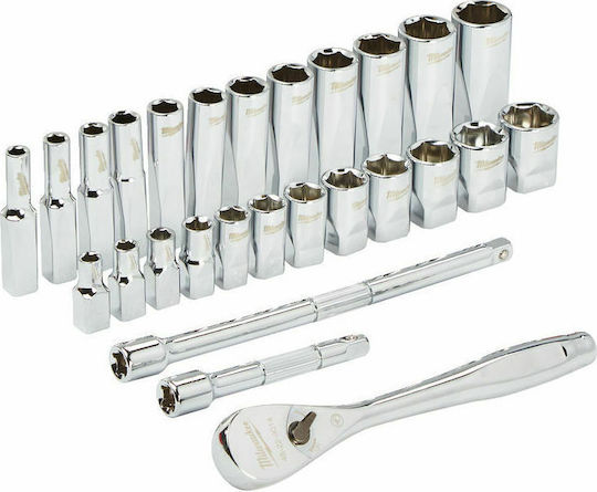 Milwaukee Set Ratchet 1\4" 28pcs