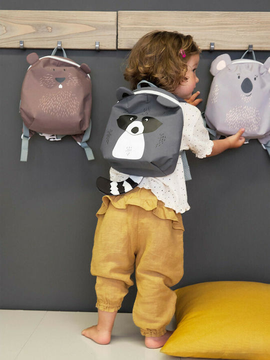 Laessig About Friends School Backpack Kindergarten Grey 20 x 9.5 x 24cm