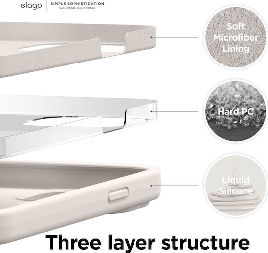 Elago Soft Back Cover Σιλικόνης Stone (iPhone 13 Pro Max)