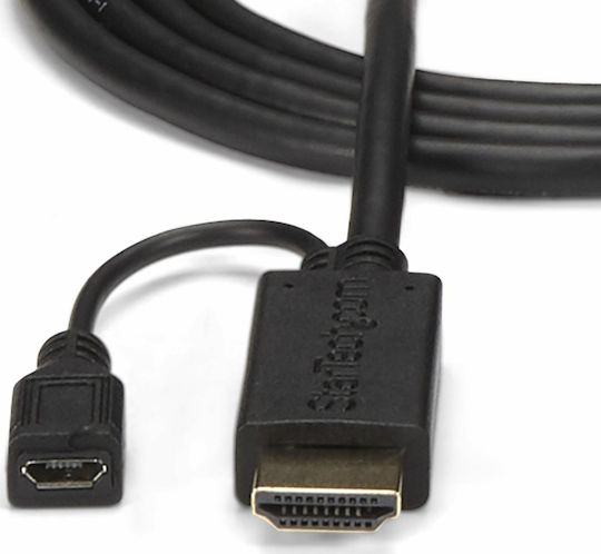 StarTech Cable HDMI male - VGA male 0.9m Μαύρο