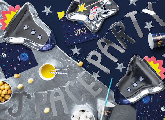Space Party Napkins Blue 33x33cm 20pcs
