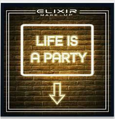 Elixir Life Is A Party Palette with Eye Shadows in Pressed Powder Form 10g