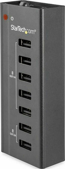 StarTech USB Хъб 7 Порта USB 2.0 с Връзка USB-A Сив