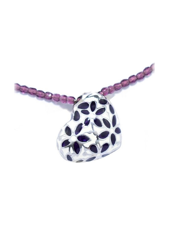 Viceroy Necklace with design Heart from Silver