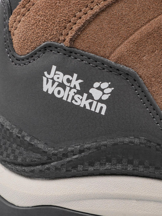 Jack Wolfskin Refugio Texapore Mid 4050871 Women's Brown Hiking Boots