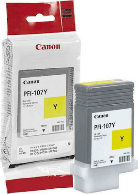 Canon PFI-107 Μελάνι Εκτυπωτή InkJet Κίτρινο (6708B001)