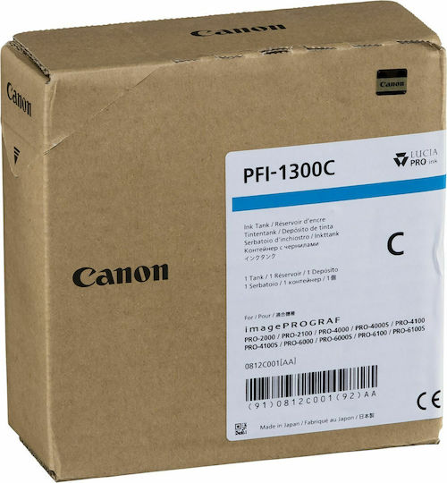 Canon PFI-1300 Original InkJet Printer Ink Cyan (0812C001)