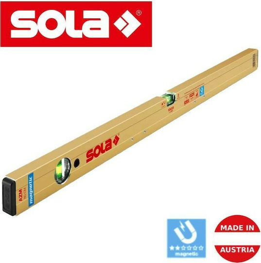 Sola AZM 200 Spirit Level Aluminum Magnetic 200cm with 2 Eyes