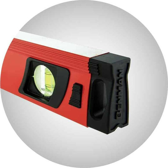 Benman LM33 70975 Αλφάδι Αλουμινίου Μαγνητικό 60εκ. με 3 Μάτια