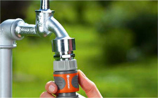 Gardena 18216-20 Quick Connector Water Pipe 3/4" 19mm Orange