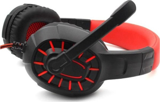 Komc G309 On Ear Gaming Headset με σύνδεση 3.5mm / USB Red/Black