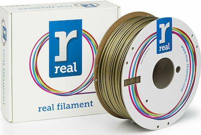 Real Filament PLA 3D-Drucker Filament 2.85mm Gold 1kg