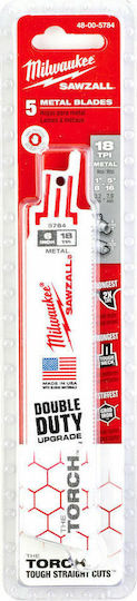 Milwaukee 48005784 Blade for Metal 150mm 5pcs