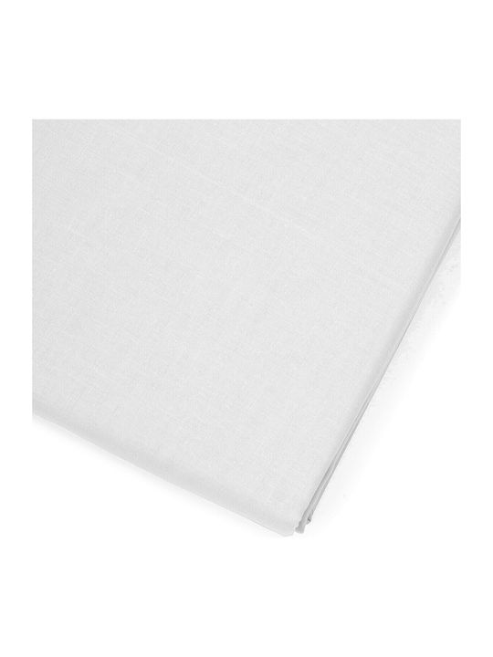 Melinen Sheet for Single Bed with Elastic 100x200+30cm. Urban White