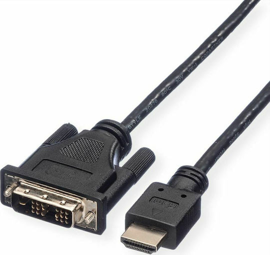 Roline Kabel DVI-D-Stecker - HDMI-Stecker 2m Schwarz (11.04.5522)