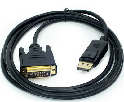 Powertech 2m DVI-D male to DisplayPort male Cable Black (CAB-DVI007)