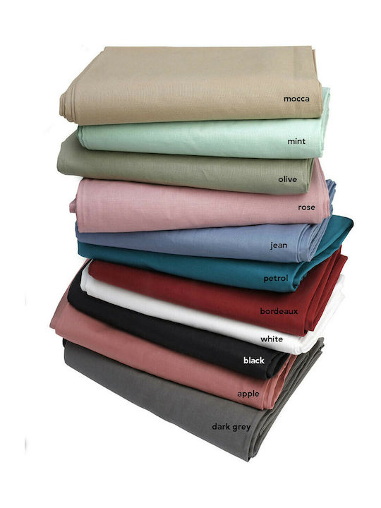 Melinen Sheet Super-Double with Elastic 160x200+30cm. Urban Grey