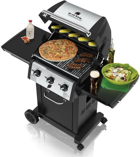 Broil King Monarch 320 Ψησταριά Υγραερίου Μαντεμένιας Σχάρας 56x38εκ. με 3 Εστίες 8.8kW