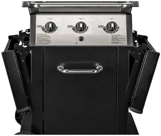 Broil King Monarch 320 Ψησταριά Υγραερίου Μαντεμένιας Σχάρας 56x38εκ. με 3 Εστίες 8.8kW