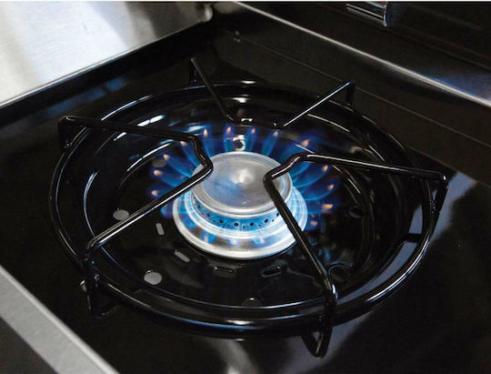 Royal 340 Ψησταριά Υγραερίου Μαντεμένιας Σχάρας 56x38εκ. με 3 Εστίες 8.8kW και Πλαϊνό Μάτι 2.7kW