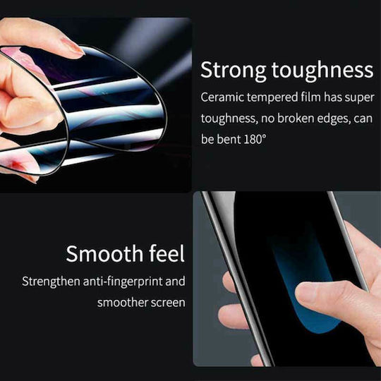 5D Full Glue Ceramic Full Face Tempered Glass Black (Galaxy A72)