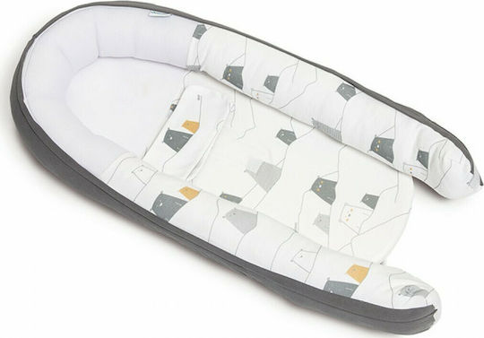 Doomoo Baby Nestkissen Cocoon Bear Gray