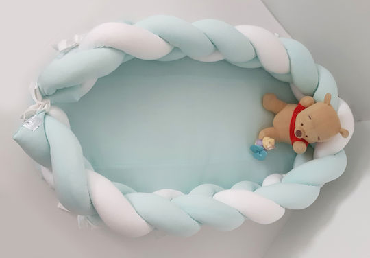 Baby Oliver Baby Nestkissen Mint/White