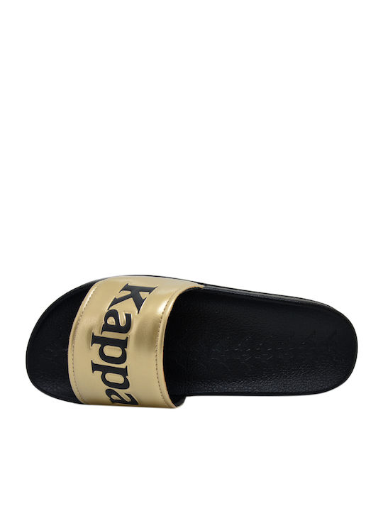 Banda Adam 9 Slides in Gold Color