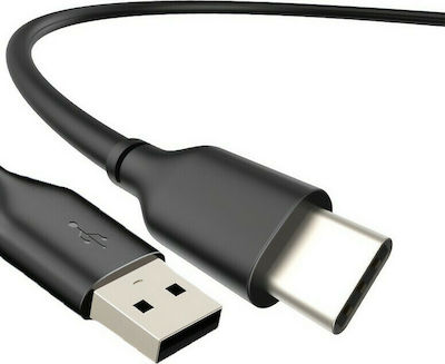 Cabletime C160 USB 2.0 Kabel USB-C männlich - USB-A Schwarz 1m