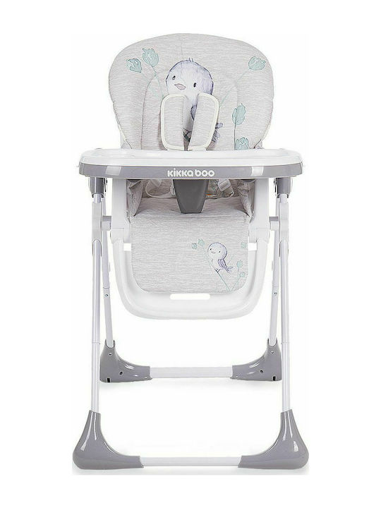 Kikka Boo Sweet Nature Foldable Highchair with Metal Frame & Fabric Seat Beige