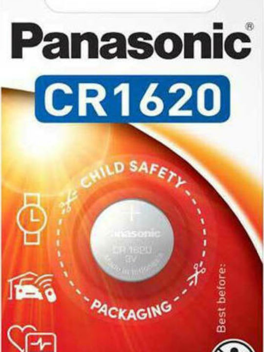 Panasonic Lithium Power Watch Battery CR1620 3V 1pcs