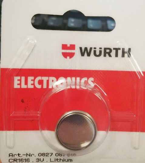 Wurth Baterie Litiu pentru ceasuri CR1616 3V 1buc