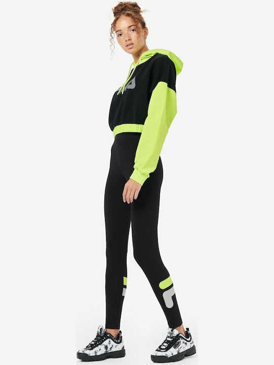 Saachi Cropped Women's Sweatshirt Hooded Multicolour