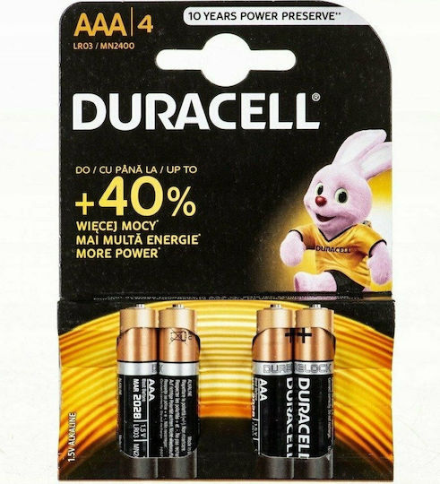 Duracell Alkaline Batterien AAA 1.5V 4Stück