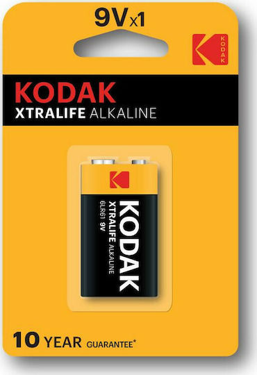 Kodak Xtralife Αλκαλική Μπαταρία 9V 1τμχ