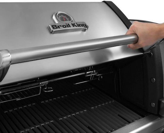 Broil King Imperial S 590 Газово Барбекю Решетка 81брx49брсм. с 5 бр 16кВт и Страничен Нагревател