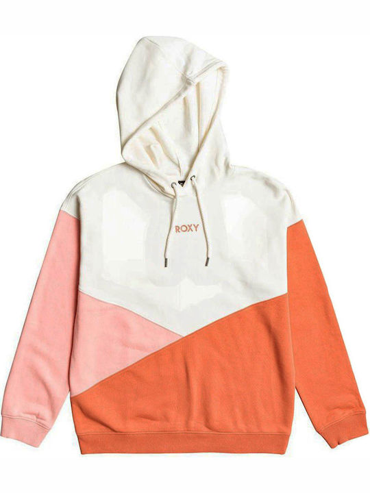 Hitch A Ride Lang Damen Sweatshirt Kapuzen Pink/Orange