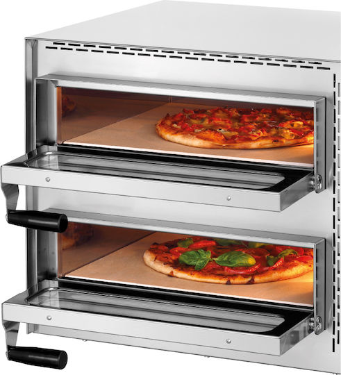 RM Gastro Електрически Печка за Пица Огнена тухла 3.4кВт 57.7x53.7x47.8см