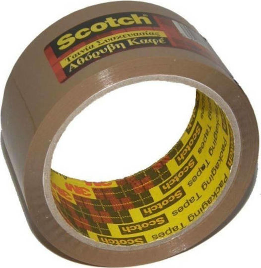 3M Film de Ambalare Scotch Zgomotos Maro 48mm x 50m în Culoarea Maro