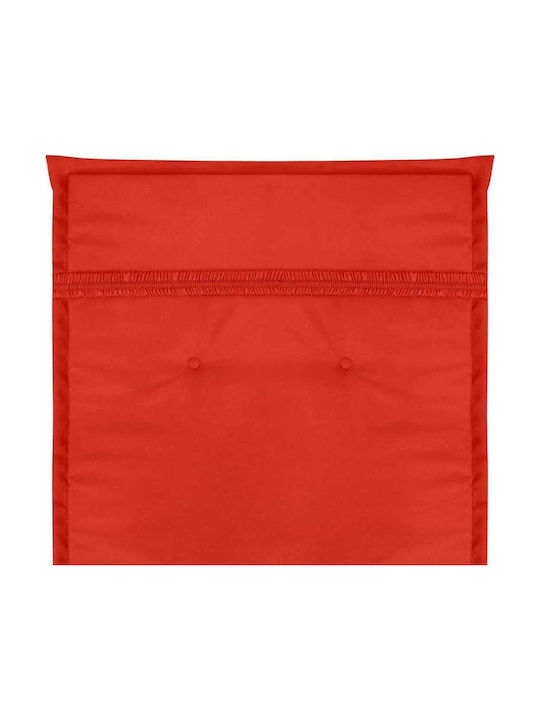 vidaXL Wasserdichtes Gartenstuhlkissen mit Rückenlehne Rote 2 Stück 120x50cm