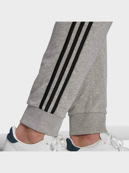 Essentials 3 Stripes Pantaloni de trening cu Elastic Gri