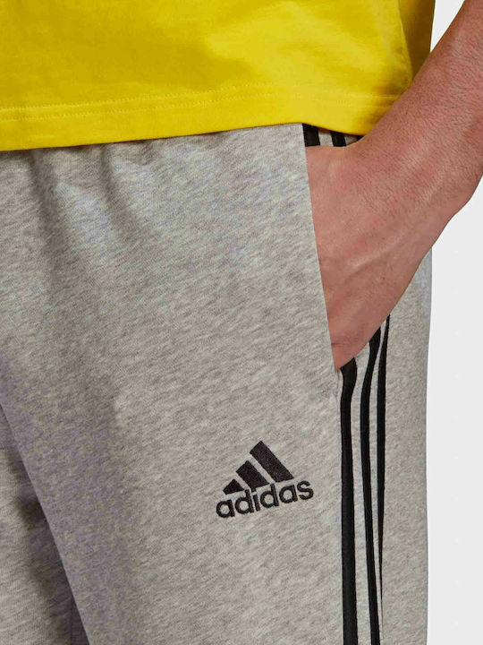 Essentials 3 Stripes Pantaloni de trening cu Elastic Gri