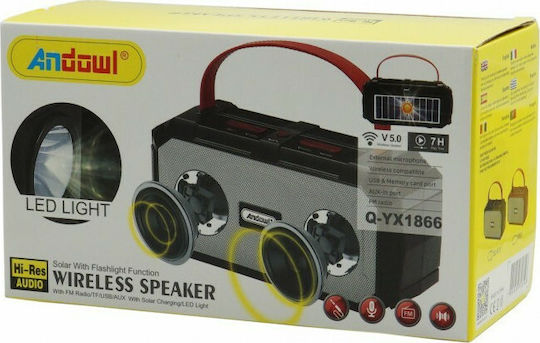 Andowl Q-YX1866 Ηχείο Bluetooth με Ραδιόφωνο Μαύρο
