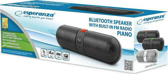 Esperanza Piano Bluetooth високоговорител 6W с радио Black/Red