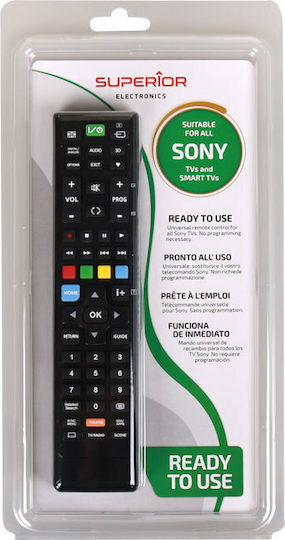 Superior Electronics Συμβατό Τηλεχειριστήριο Universal για Τηλεοράσεις Sony